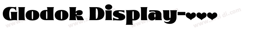 Glodok Display字体转换